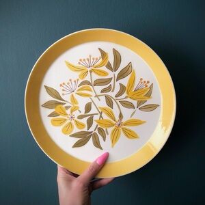 SOLD•Vintage Mikasa Tray / Mid Century Floral Dish / Retro Floral Platter